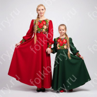 Платье Божена, красное